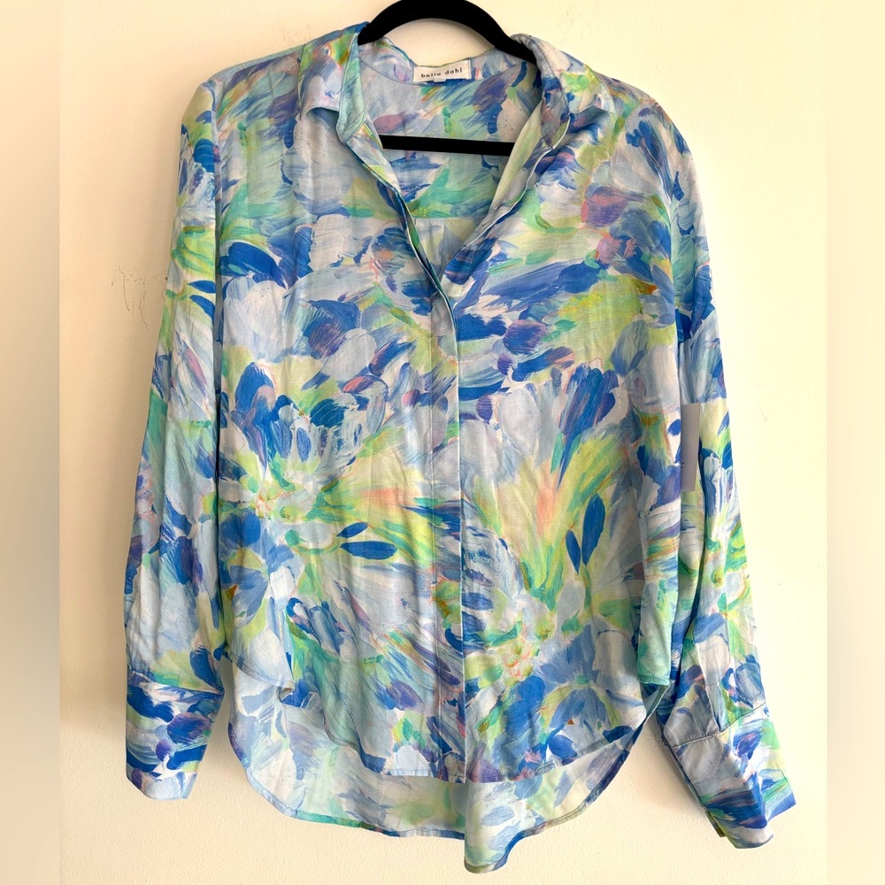 Bella Dahl Button-down Hipster Blouse, size M, NWT!